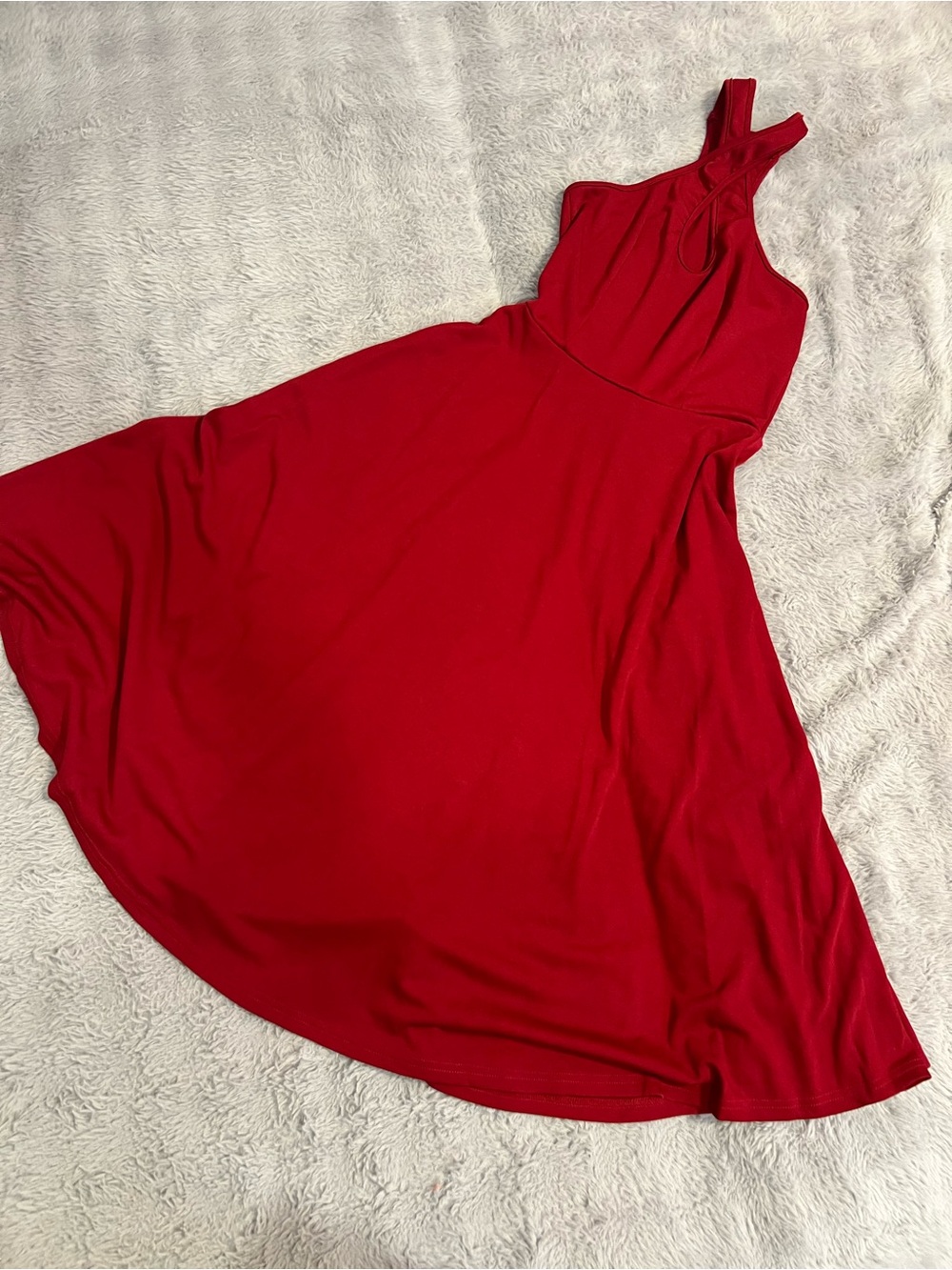 Elegant Halter Neck A-Line Dress